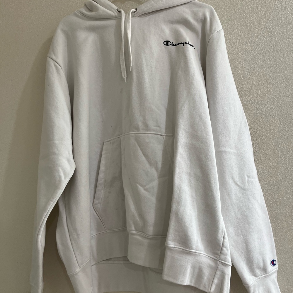 Champion Men's Classic White Hoodie